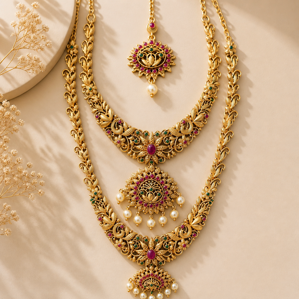 Mayura Heirloom Layered Bridal Set