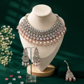 Rosha Silver Blush Bridal Set